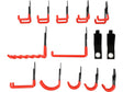 GARAGE WALL HOOKS PVC SET | 14 PCS (YT-51520)