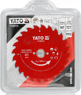 CUTTING DISC FOR CIRCULAR SAW | FOR WOOD | WITH CARBIDE TEETH | Ø140 MM | 24T (YT-608730)
