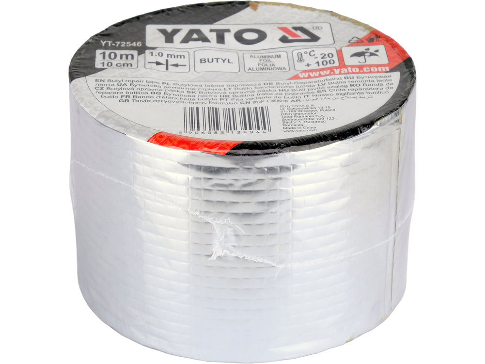 BUTYL SEALING TAPE WITH ALUMINIUM FOIL | 5 M × 5 CM (YT-72540)
