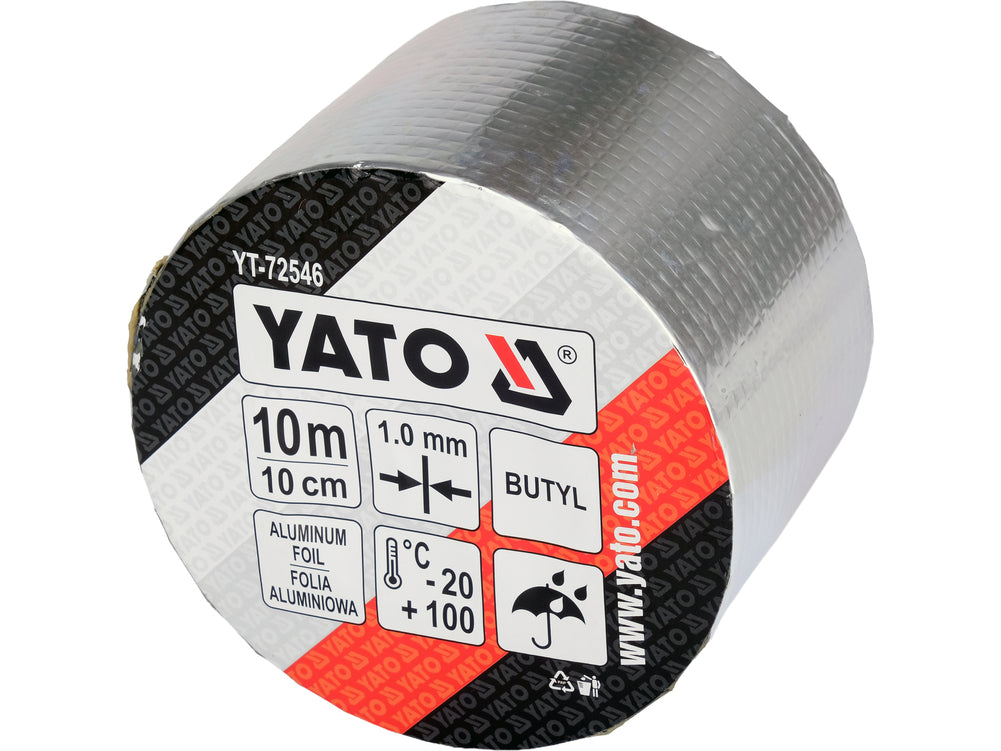 SELF-ADHESIVE BUTYL SEALING TAPE WITH ALUMINIUM FOIL | 5 m × 15 CM (YT-72542)