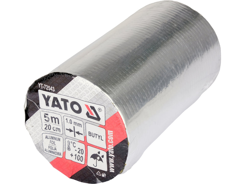 BUTYL SEALING TAPE WITH ALUMINIUM FOIL | 5 M × 20 CM (YT-72543)