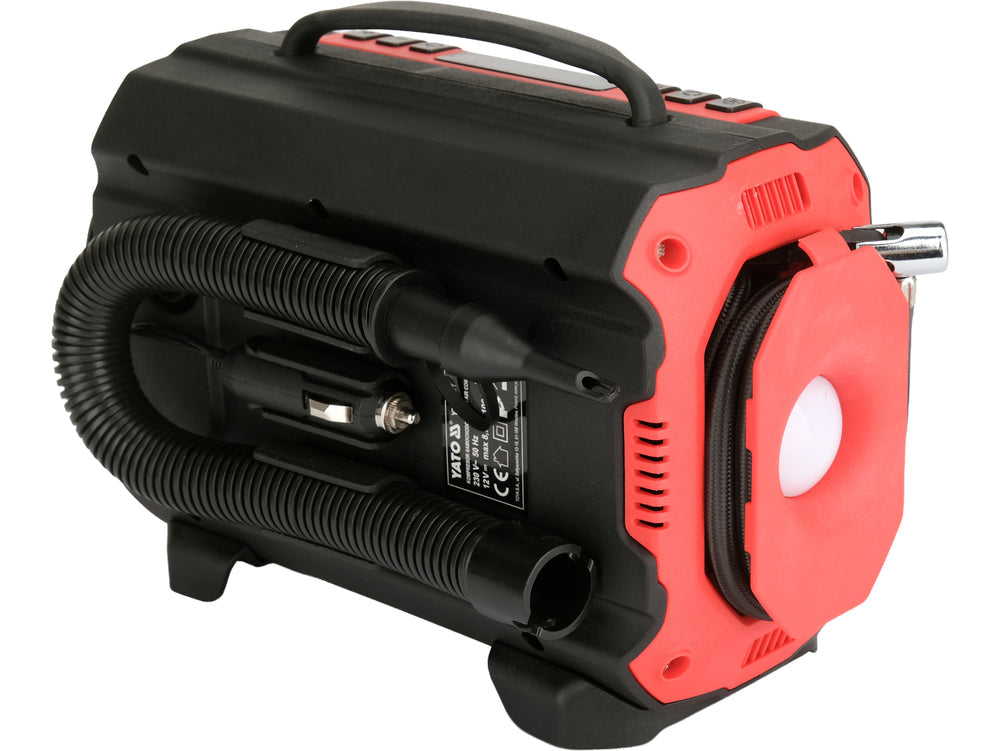 3-IN-1 CAR COMPRESSOR | 12 V / 230 V | LED | WITH AIR PUMP AND BLOW FUNCTION (YT-73451)