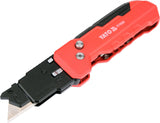 KNIFE-SCRAPER WITH ADJUSTABLE 45°/90° ANGLE AND 3 SK5 TRAPEZOIDAL BLADES (YT-75323)