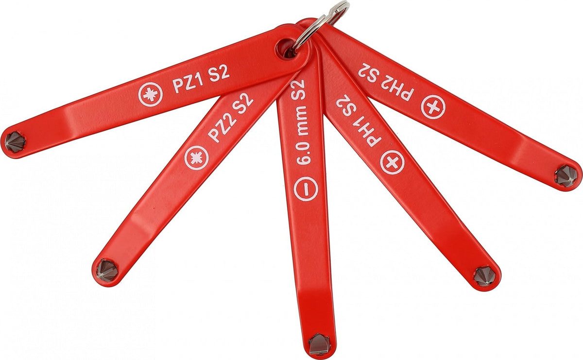 SCREWDRIVER SET | FOR HARD-TO-REACH AREAS | WITH HANGER | 5 PCS (YT-77750)