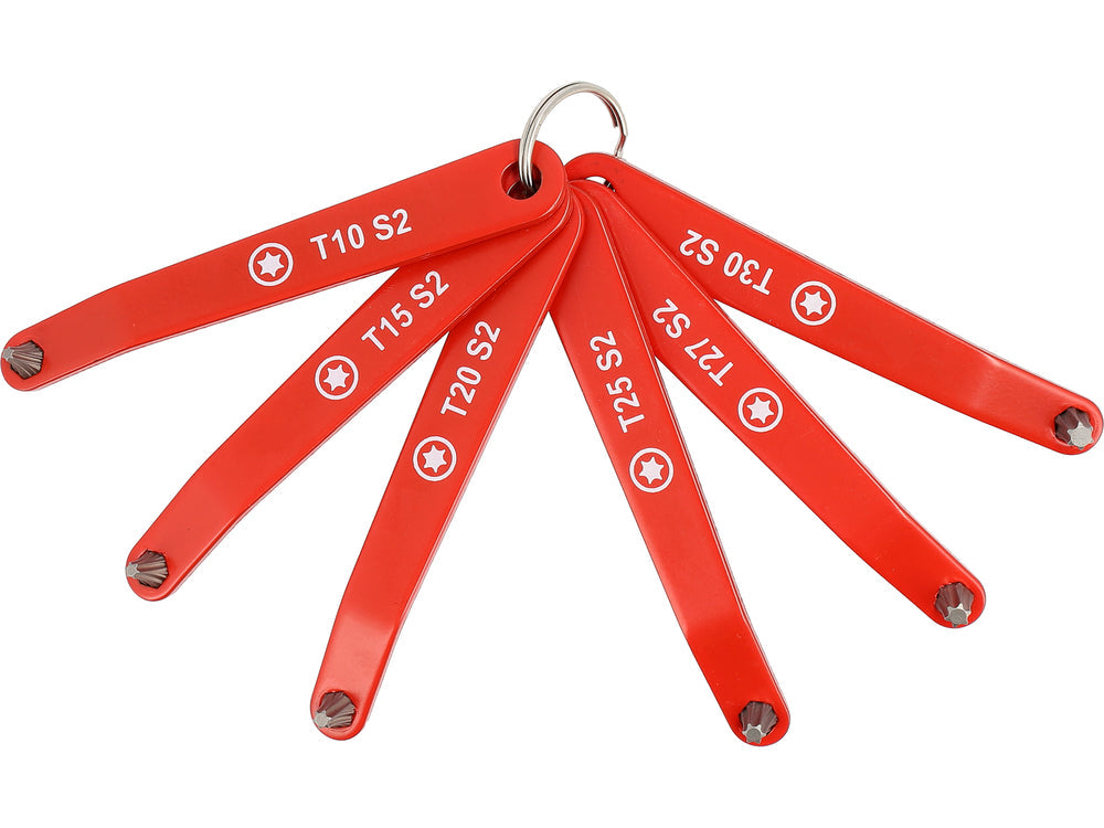 SCREWDRIVER SET | FOR HARD-TO-REACH AREAS | WITH HANGER | 5 PCS | TORX (YT-77751)