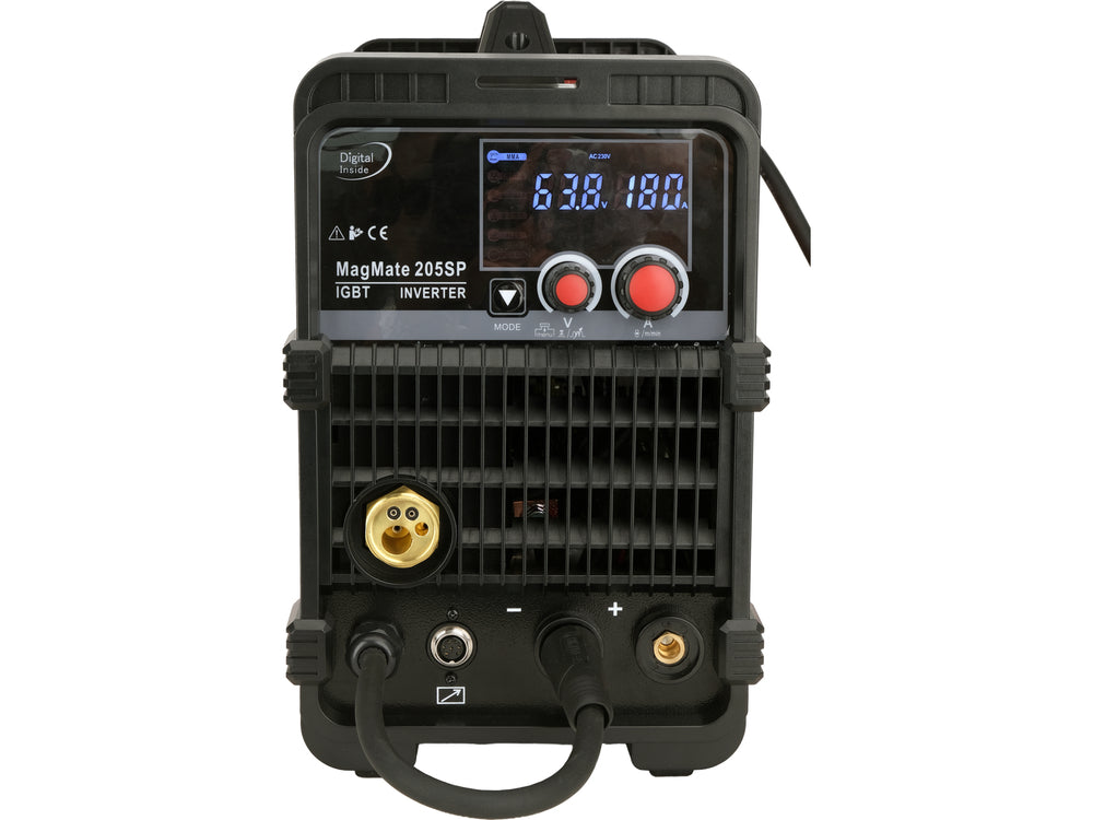 MAGMATE 205SP INVERTER MIG-MAG / FLUX / MMA / TIG LIFT WELDER WITH RICHIP MICROPROCESSOR | 200 A (YT-81401)