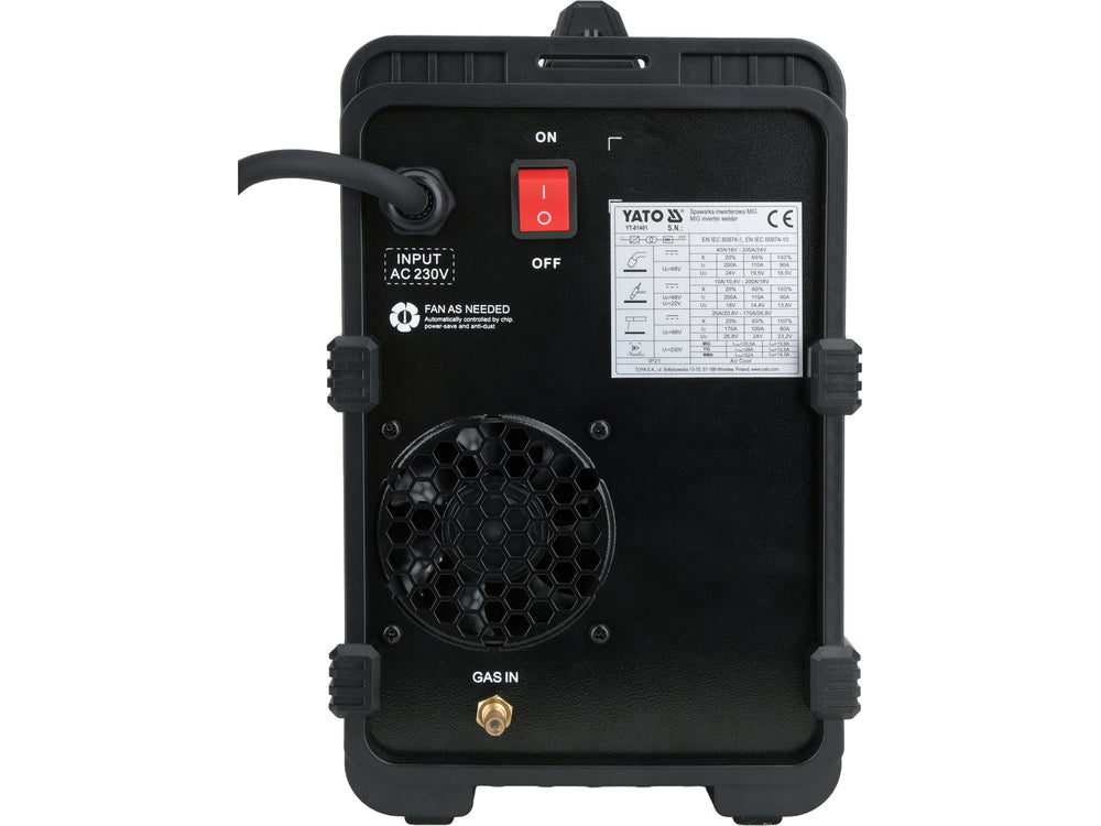MAGMATE 205SP INVERTER MIG-MAG / FLUX / MMA / TIG LIFT WELDER WITH RICHIP MICROPROCESSOR | 200 A (YT-81401)