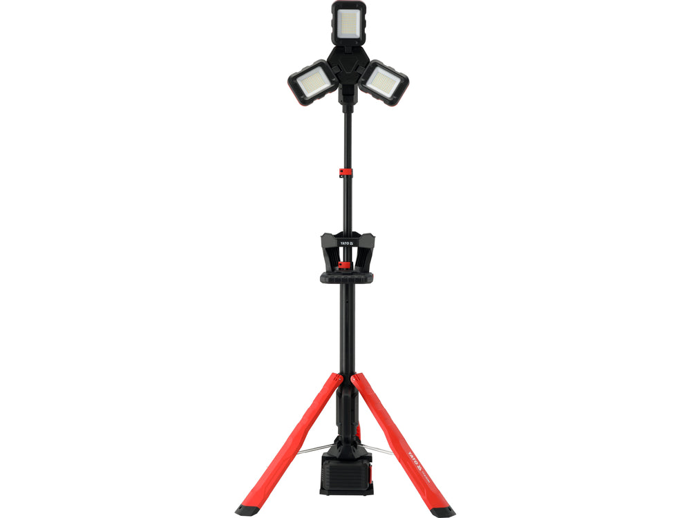 HYBRID LED FLOODLIGHT WITH TELESCOPIC STAND | 18 V / 230 V | 100 W | 10 000 LM (YT-818394)