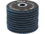 FLAP SANDING DISC | ZIRCONIUM | P40 | 125X22mm | 10 PCS (YT-833000)