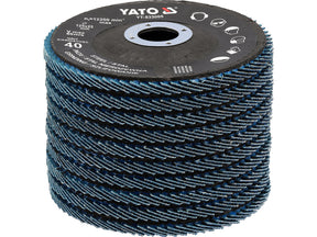 FLAP SANDING DISC | ZIRCONIUM | P40 | 125X22mm | 10 PCS (YT-833000)