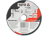 FLAP SANDING DISC | ZIRCONIUM | P40 | 125X22mm | 10 PCS (YT-833000)