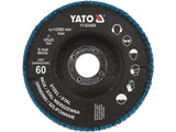 FLAP SANDING DISC | ZIRCONIUM | P60 | 125X22MM | 10 PCS (YT-833001)