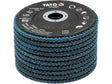 FLAP SANDING DISC | ZIRCONIUM | P80 | 125X22MM | 10 PCS (YT-833002)