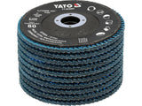 FLAP SANDING DISC | ZIRCONIUM | P80 | 125X22MM | 10 PCS (YT-833002)