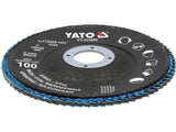 FLAP SANDING DISC | ZIRCONIUM | P100 | 125X22mm | 10 PCS (YT-833003)