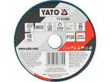 FLAP SANDING DISC | ZIRCONIUM | P120 | 125X22mm | 10 PCS (YT-833004)