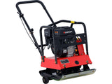 UNIDIRECTIONAL PLATE COMPACTOR | 20 kN | 6.5 HP | 550 × 440 MM | WITH TRANSPORT WHEELS (YT-90307)