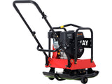 UNIDIRECTIONAL PLATE COMPACTOR | 20 kN | 6.5 HP | 550 × 440 MM | WITH TRANSPORT WHEELS (YT-90307)