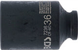 IMPACT SOCKET HEXAGON, DEEP | 12.5 MM (1/2") DRIVE | 36 MM (7236)