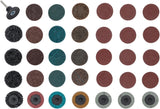 GRINDING WHEELS / SANDING PAD SET | Ø 50 MM | 35 PCS. (6649)