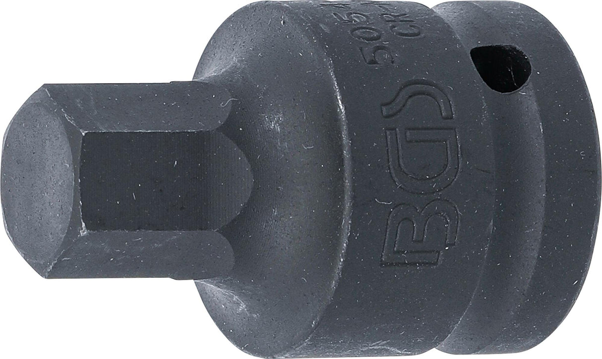 IMPACT BIT SOCKET | LENGTH 55 MM | 20 MM (3/4") DRIVE | INTERNAL HEXAGON 17 MM (5054-17)