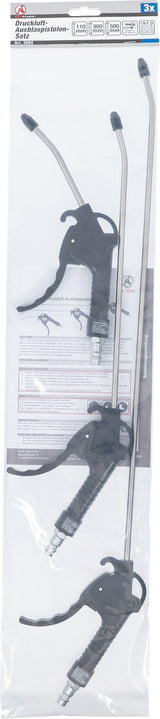 AIR BLOW GUN SET | 110 / 300 / 500 MM | 3 PCS. (3294)