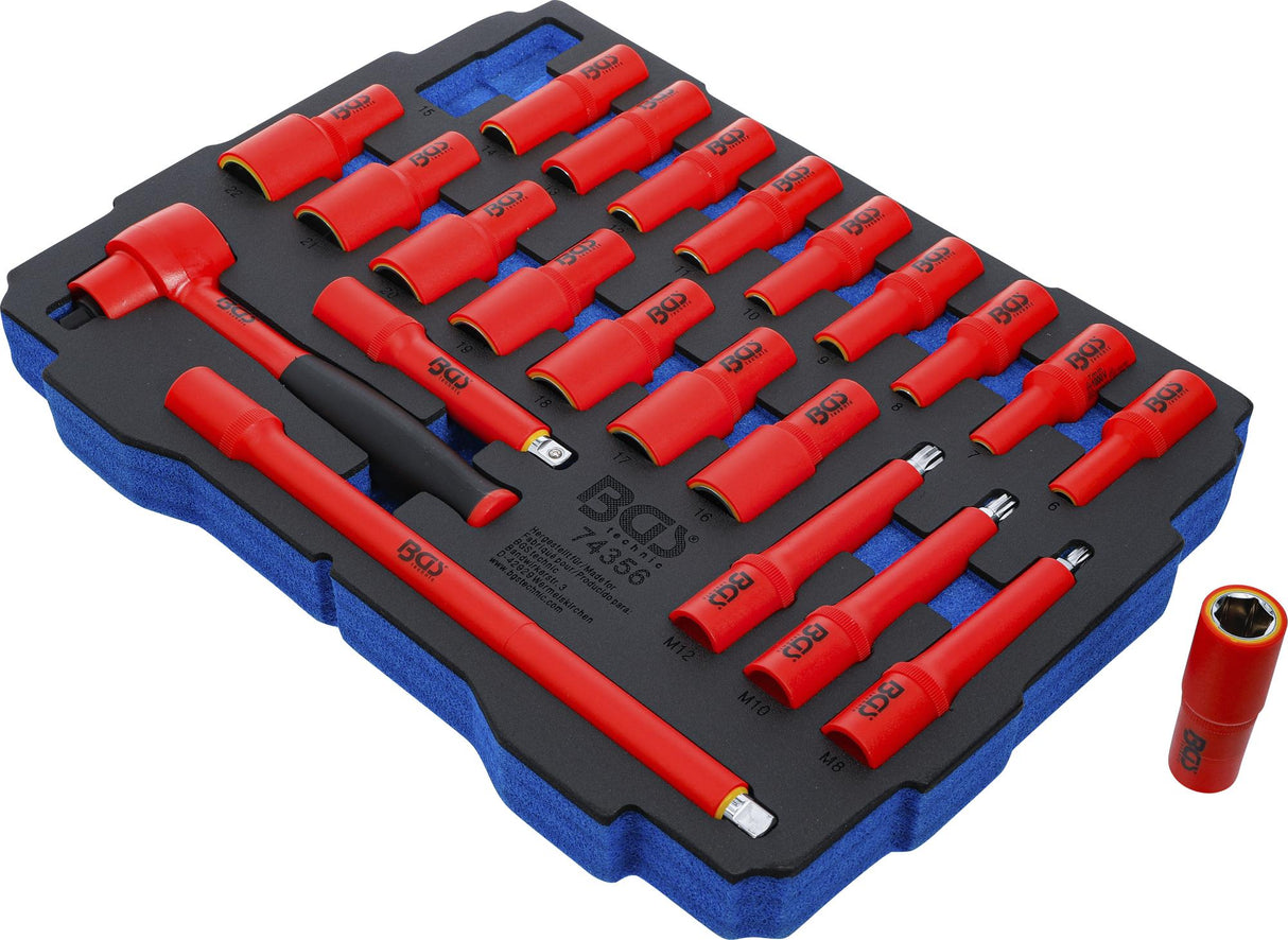 FOAM TRAY FOR BGS BOXSYS1 & 2: VDE TOOL SET | 23-PCS. (74356)
