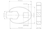 CROWFOOT SPANNER | 10 MM (3/8") DRIVE | 15 MM (1756-15)
