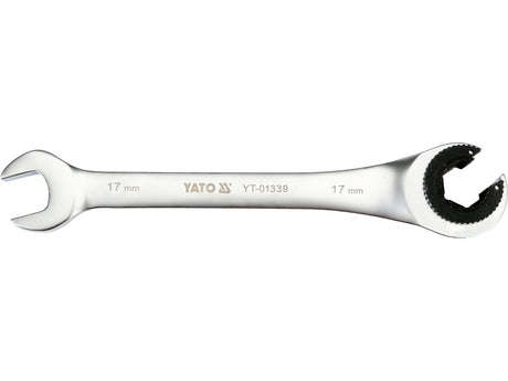 FLARE NUT RATCHET WRENCH 17MM (YT-01339)