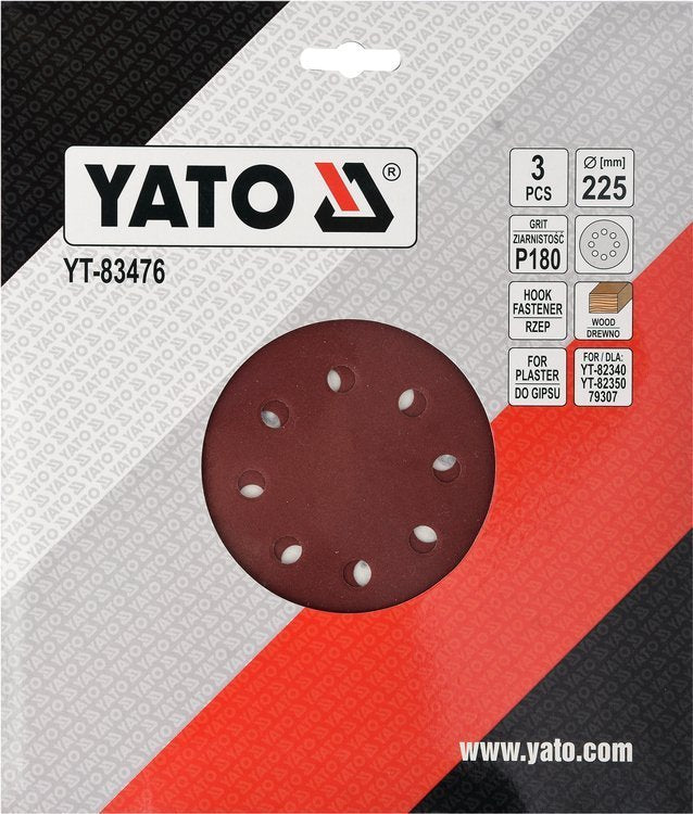 SAND PAPER FOR DRYWALL 225MM P180 (YT-83476)