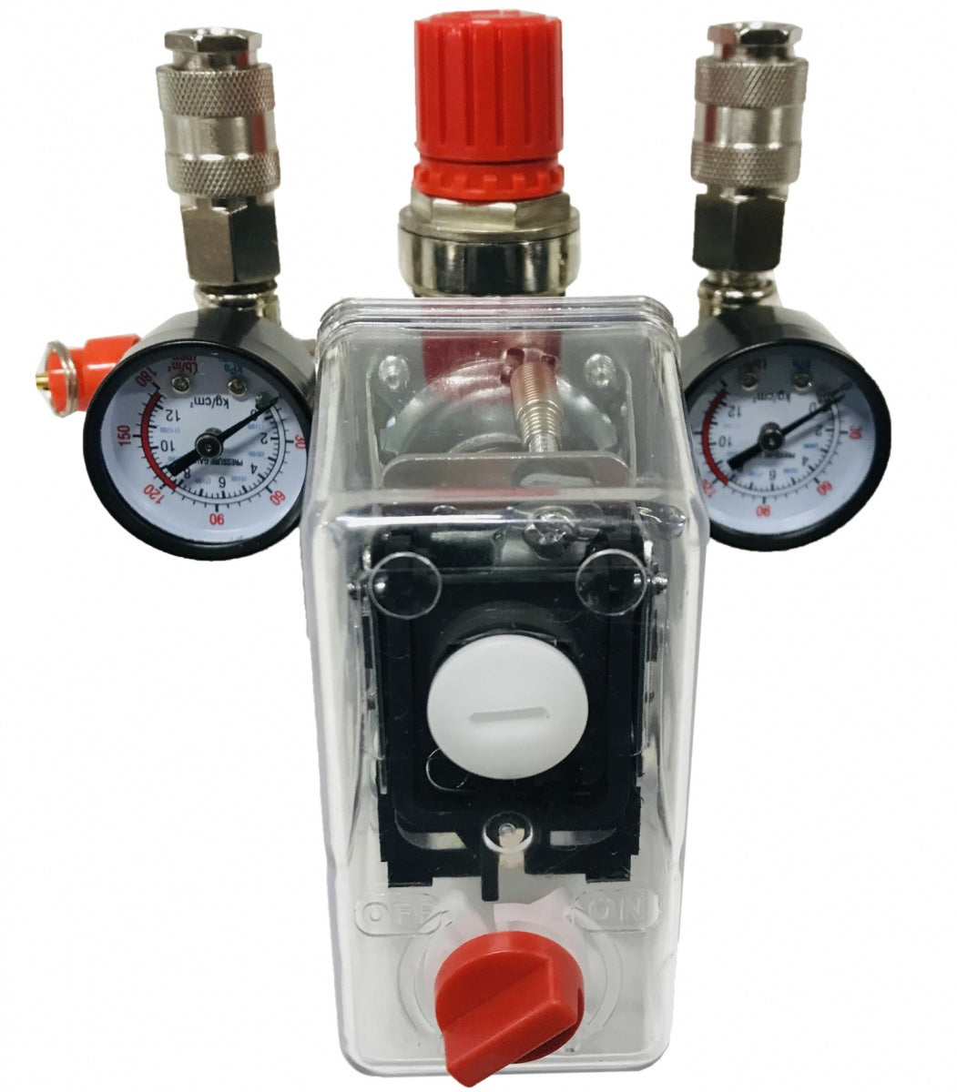 COMPRESSOR REGULATOR WITH PRESSURE SWITCH AND PRESSURE GAUGES | 380V (SK10679B)