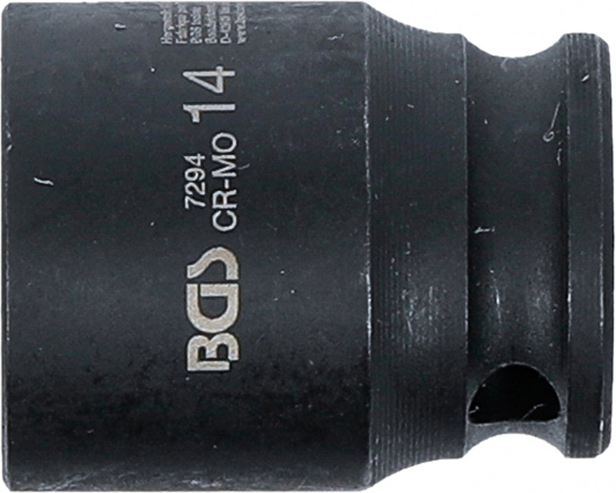 IMPACT SOCKET, HEXAGON | 6.3 MM (1/4") DRIVE | 14 MM (7294)