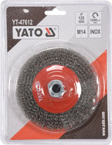 CUP BRUSH 125MM M14 INOX (YT-47612)