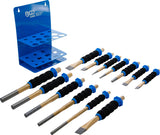 PIN PUNCH / CENTRE PUNCH / FLAT CHISEL SET | WITH HAND PROTECTION | 13 PCS. (74596)