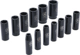 IMPACT SOCKET SET | 12.5 MM (1/2") DRIVE | 10-32 MM | 13 PCS. (95207)