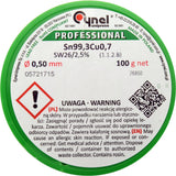 LEAD FREE SOLDER 0.5MM 100G (76850)