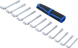 DEEP HOLE PIPE SPANNER SET | 8 - 19 MM | 12 PCS. (70186)