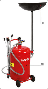 PNEUMATIC OIL DRAINS / EXTRACTOR 65 L (YT-07191)