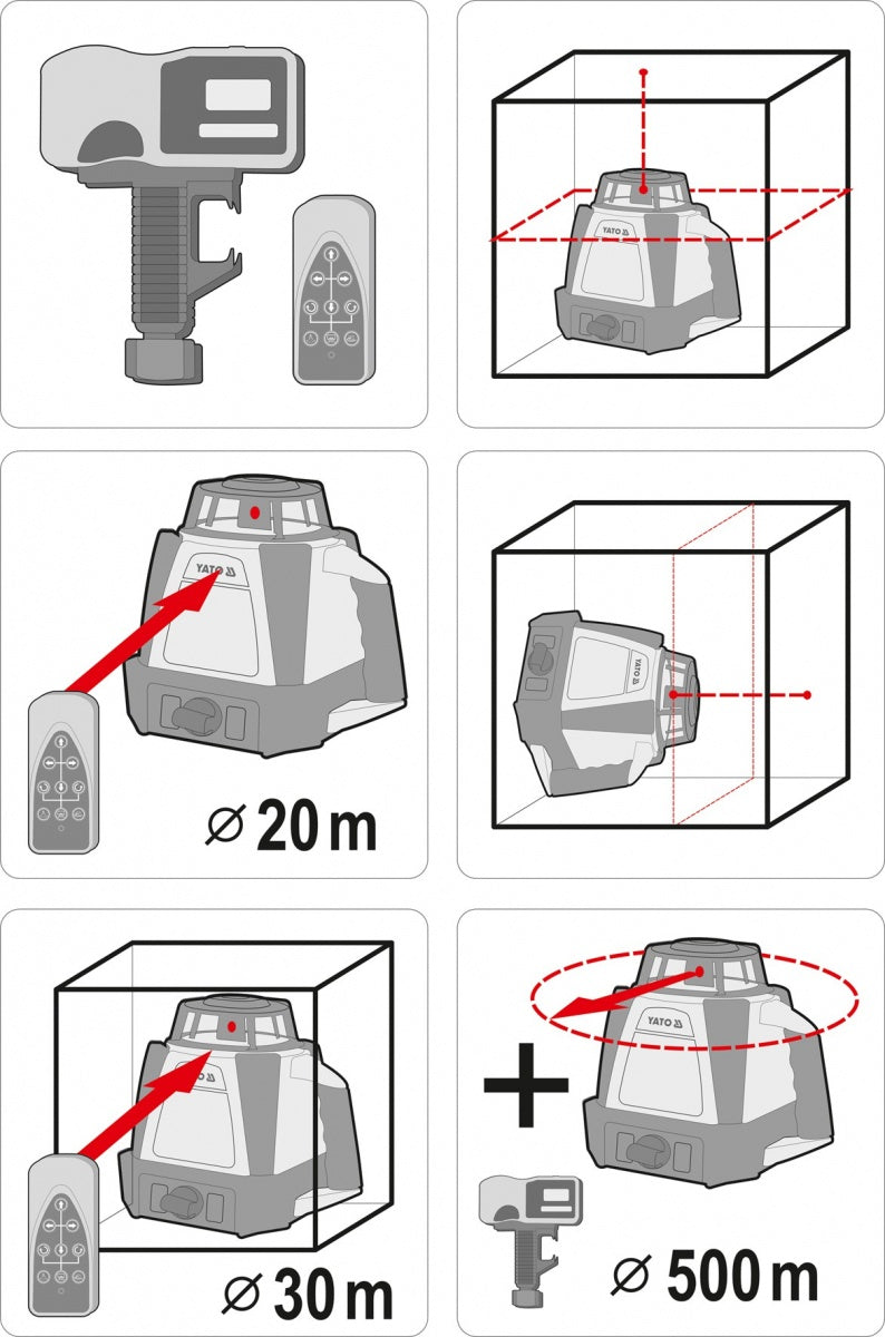LASER LEVEL | MOTORIZED ROTARY (YT-30430)