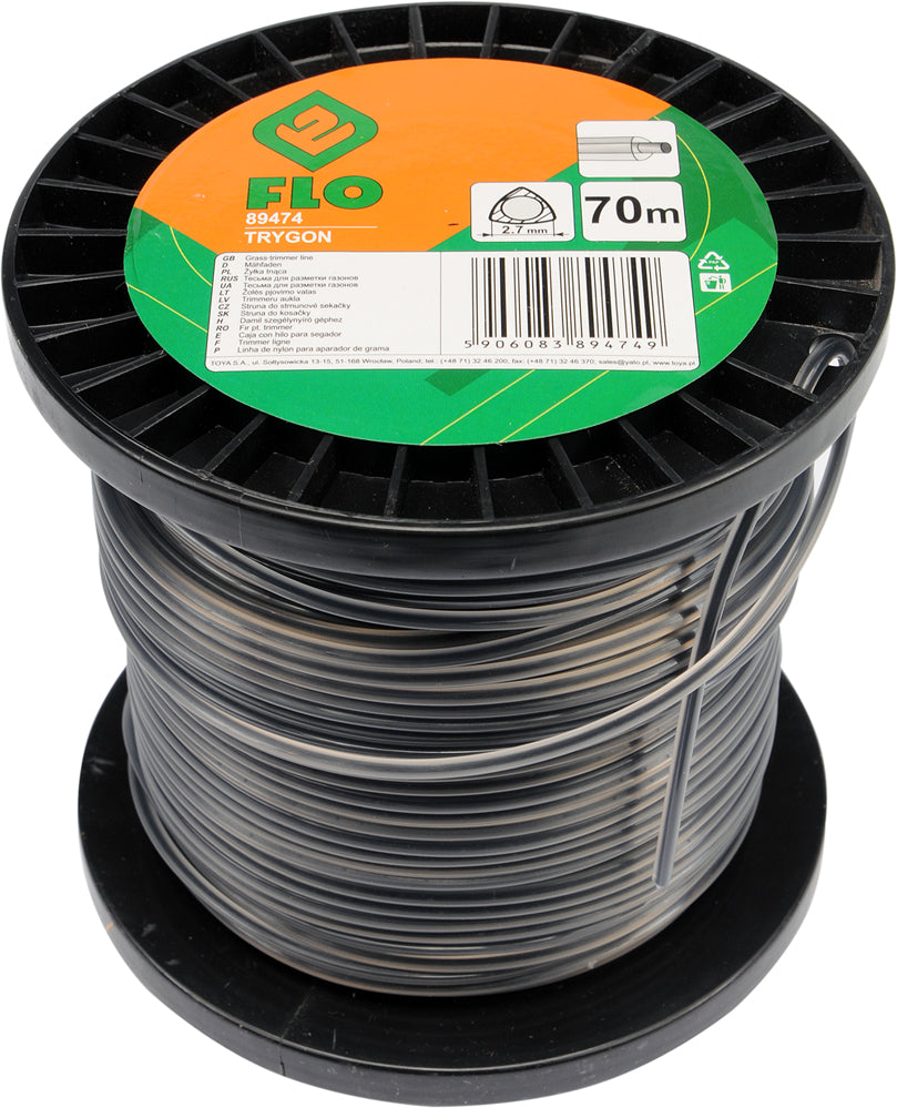 GRASS TRIMMER LINE 2.7MMX70M TRIGON (89474)