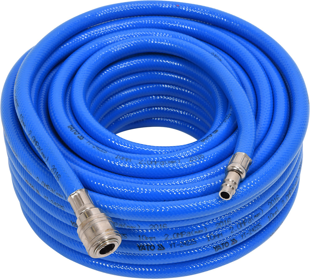 AIR HOSE PVC W. COUPLING 10MM X 20M (YT-24225)