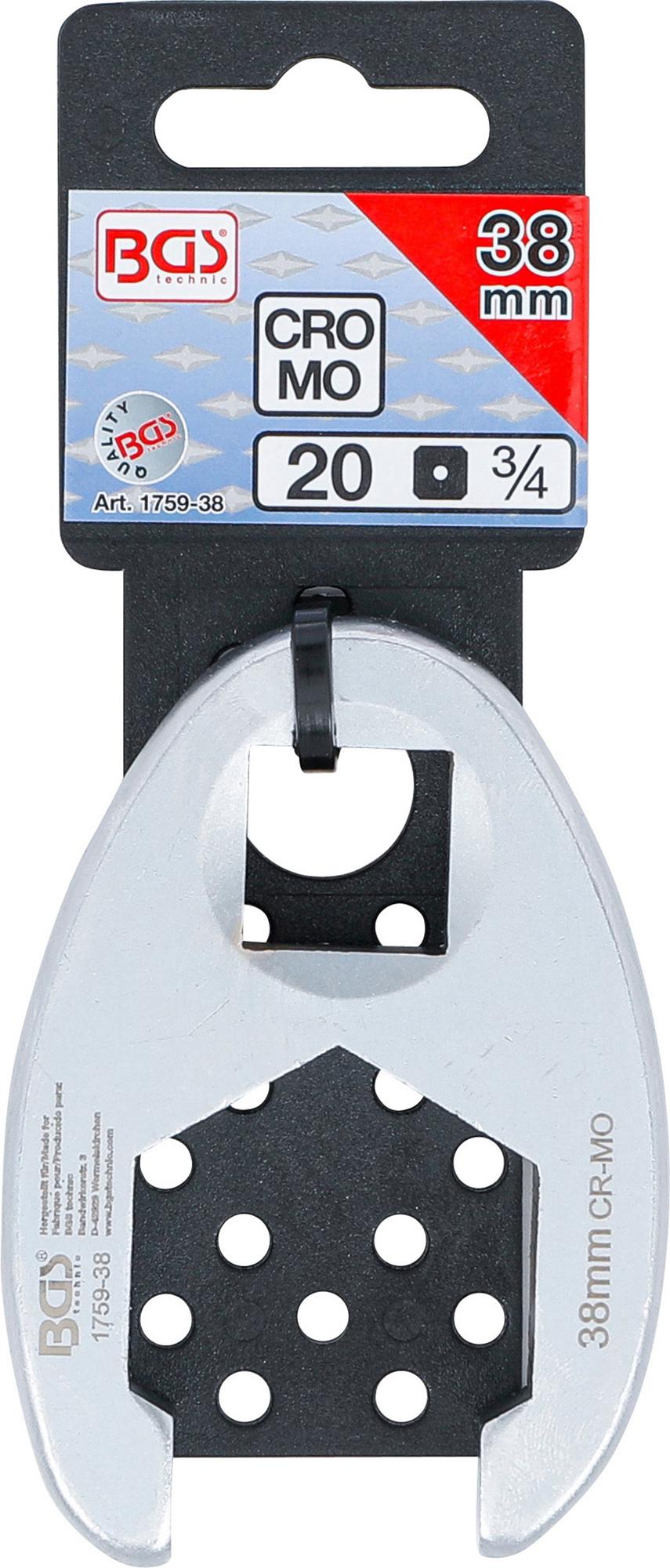 CROWFOOT SPANNER | 20 MM (3/4") DRIVE | 38 MM (1759-38)