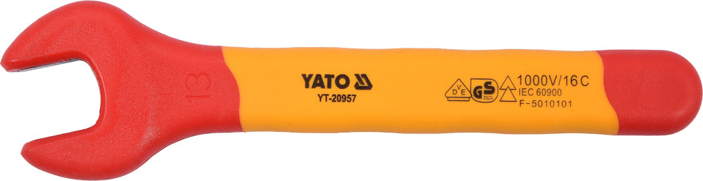 INSULATED OPEN END WRENCH 13MM VDE (YT-20957)