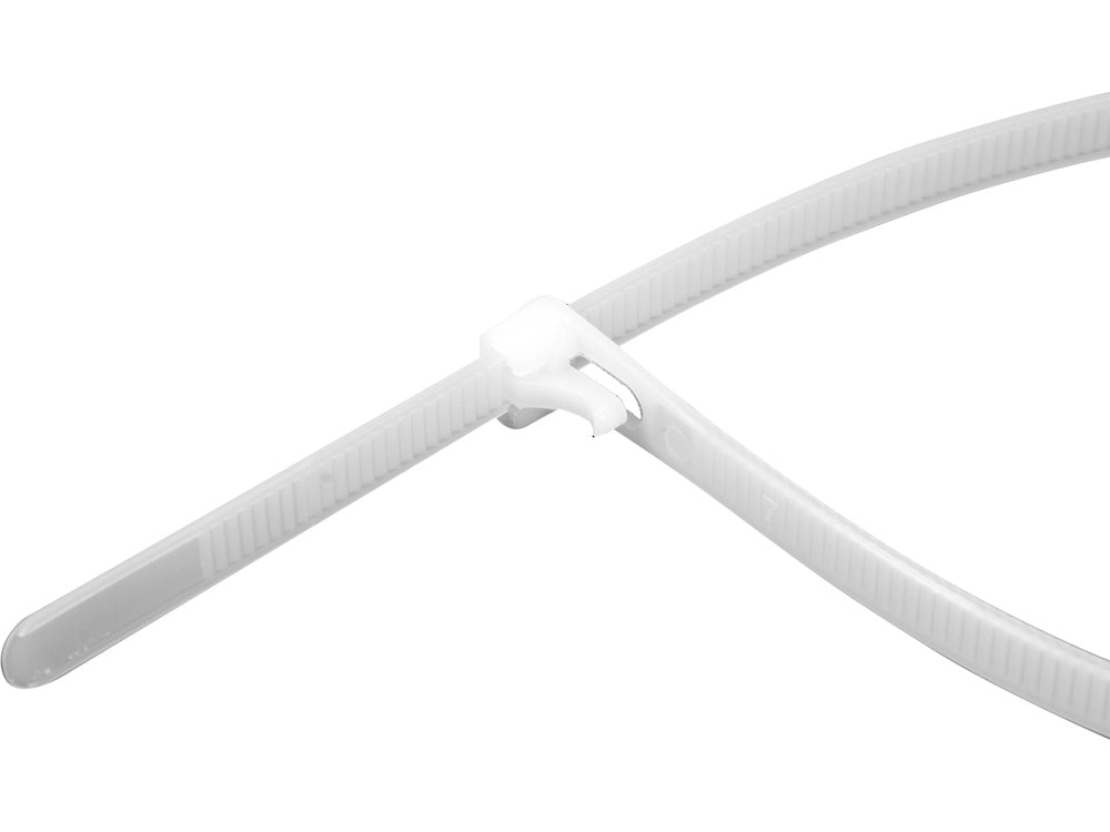RELEASABLE CAB TIES 3,6X150MM 100PCS.WHI (YT-70660)