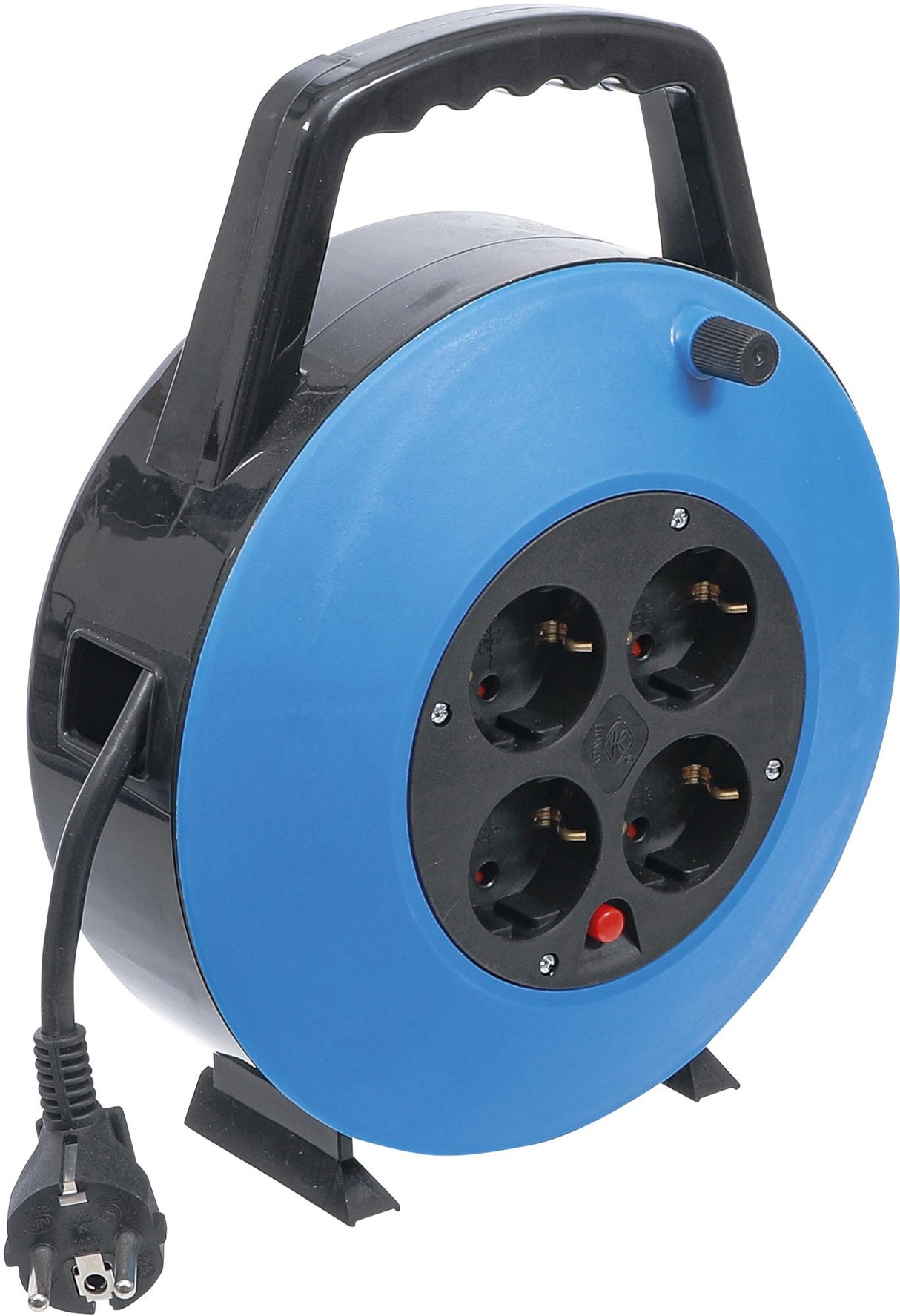 CABLE REEL | CLOSED TYPE | 10 M | 3 X 1.5 MM² | 4 SOCKET OUTLETS | IP 20 | 3000 W (3363)