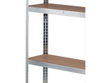GALVANIZED STORAGE RACK | 5 SHELVES | HDF BOARDS | 180 X 90 X 30 CM (78483)