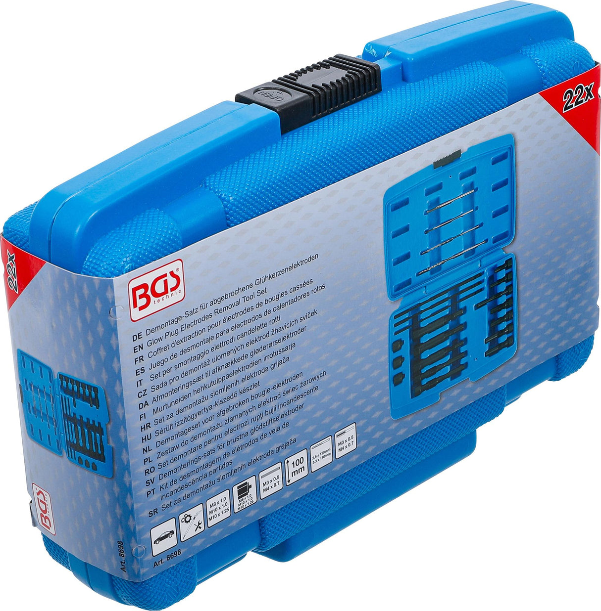 GLOW PLUG ELECTRODES REMOVAL TOOL SET | M8 / M10 (8698)