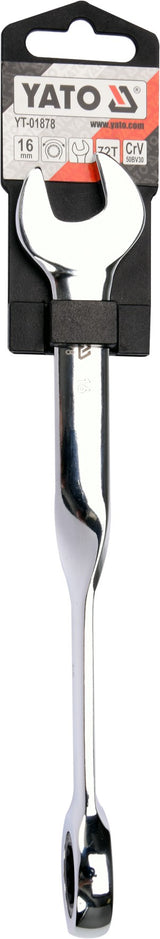 X HANDLE COMBINATION RATCHET WRENCH 16MM (YT-01878)