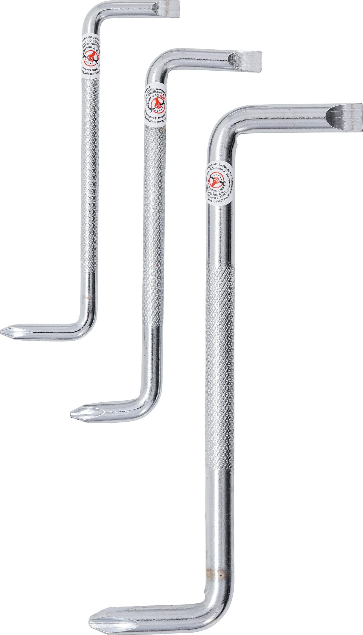 L- TYPE WRENCH SET | SLOT SL / CROSS SLOT | 3 PCS. (7982)