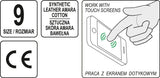 GLOVES LEATH. AMARA WITH REINFOR. S. 9 (YT-74655)